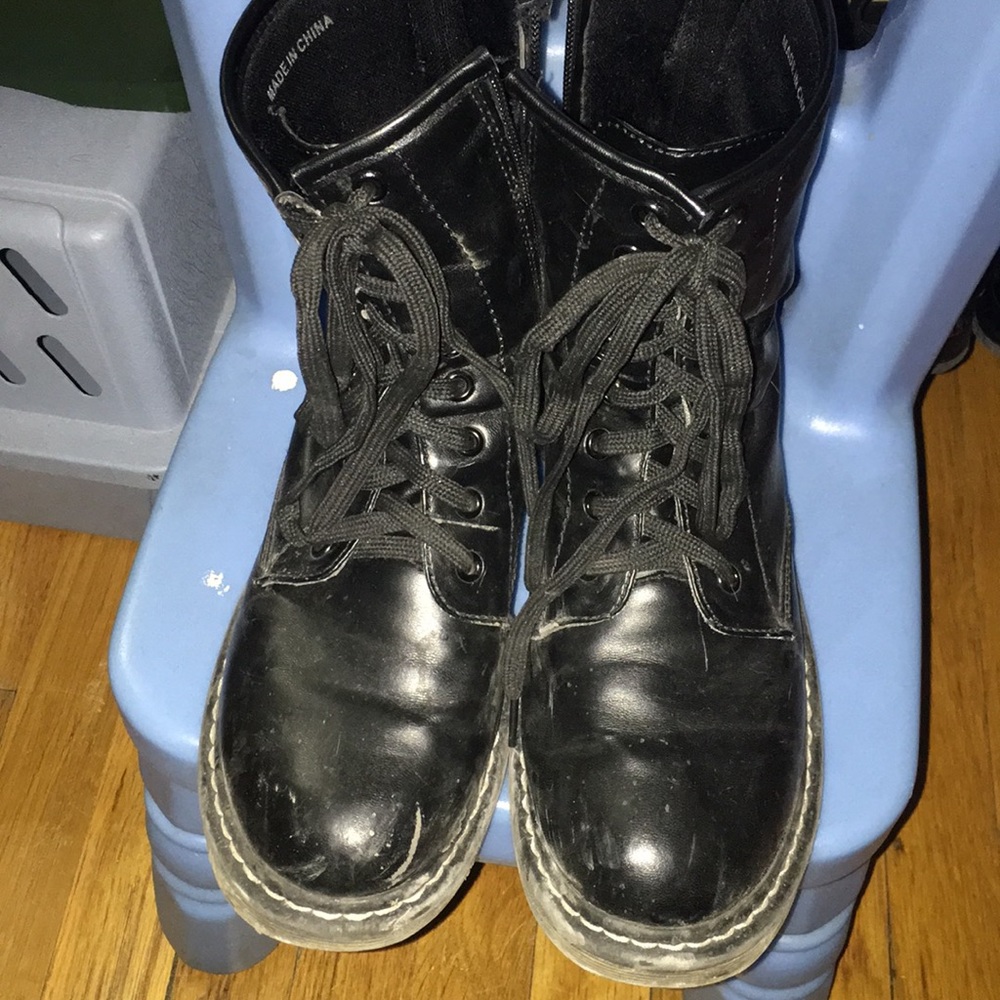 FOREVER 21 Black Combat Boots